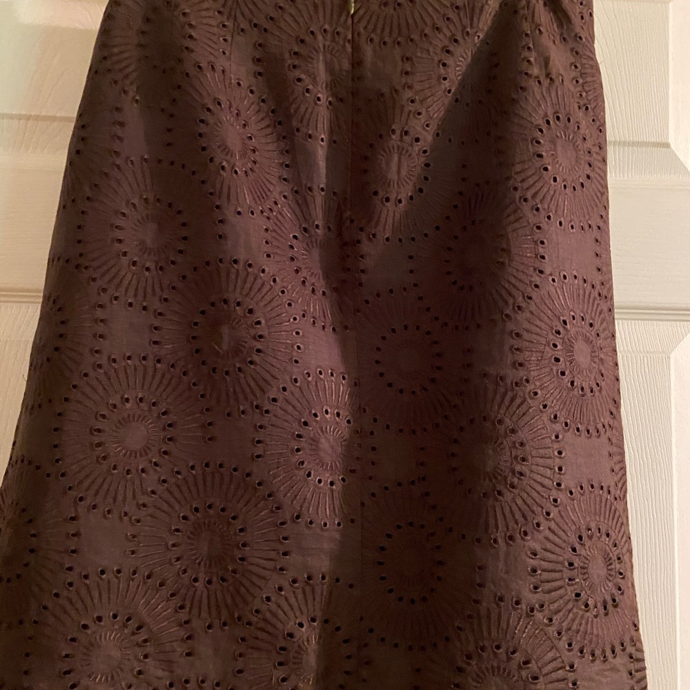 Beautiful Brown below the knee skirt size 10